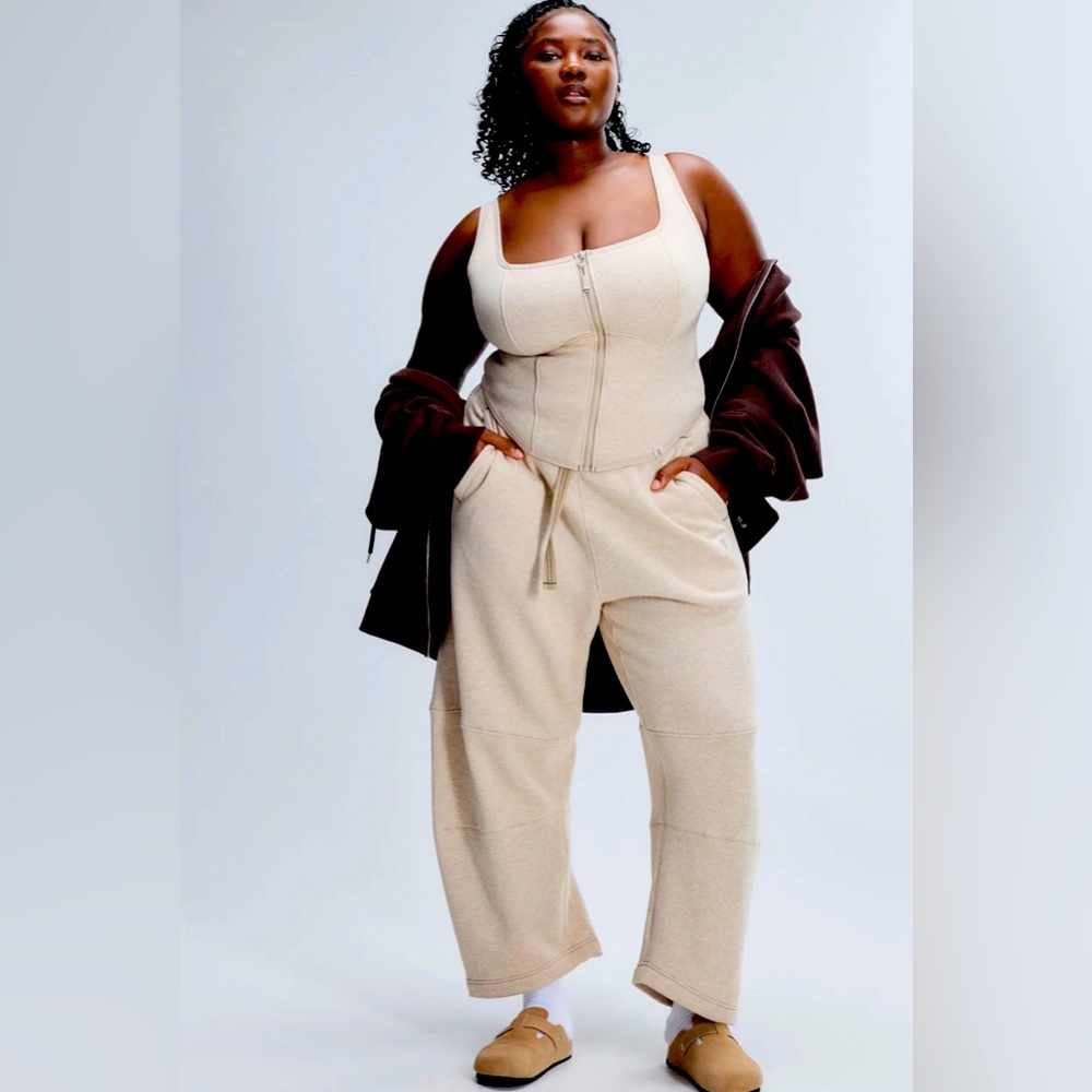 NWT Savage X Fenty CARGO FLEECE BARREL LEG SWEATPANT Size XL